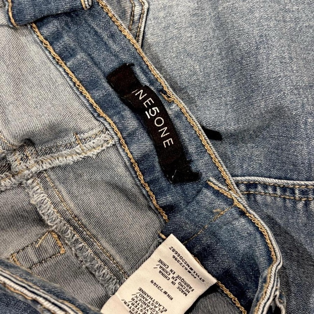 One5One midi denim zipper pencil skirt - Picture 3 of 3